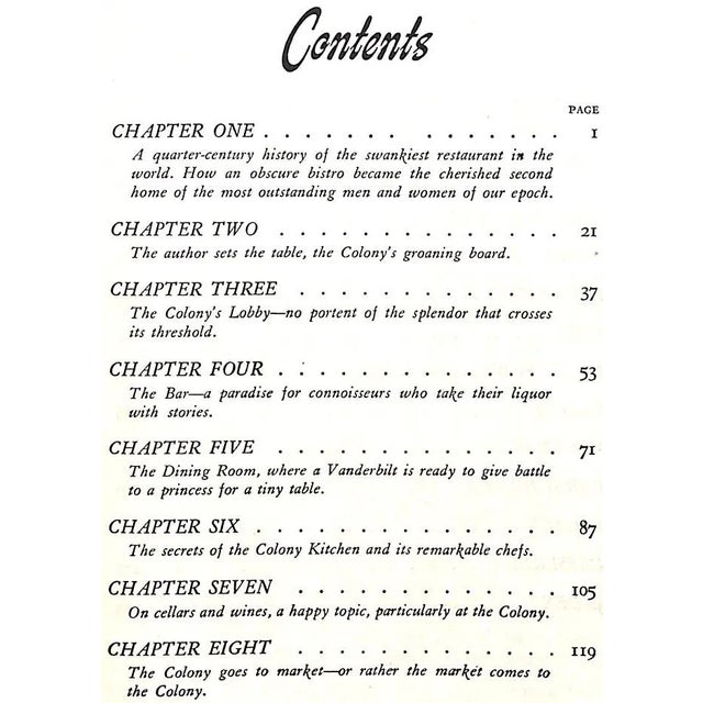 "The Colony: Portrait of a Restaurant- and Its Famous Recipes" 1945 Brody, Iles (Signed) For Sale - Image 4 of 6