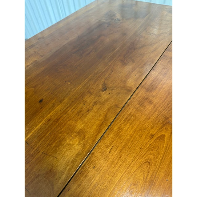 Brown Antique 19th Century Solid Cherry Sheraton Gateleg Table For Sale - Image 8 of 12
