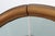French Art Deco Oval Mirror in Gilded Oak, 1920s For Sale - Image 9 of 11