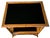 1970s Vintage Bamboo, Leather and Black Lacquer Side Table or Small Bar Regency Chinoiserie Style For Sale - Image 4 of 10