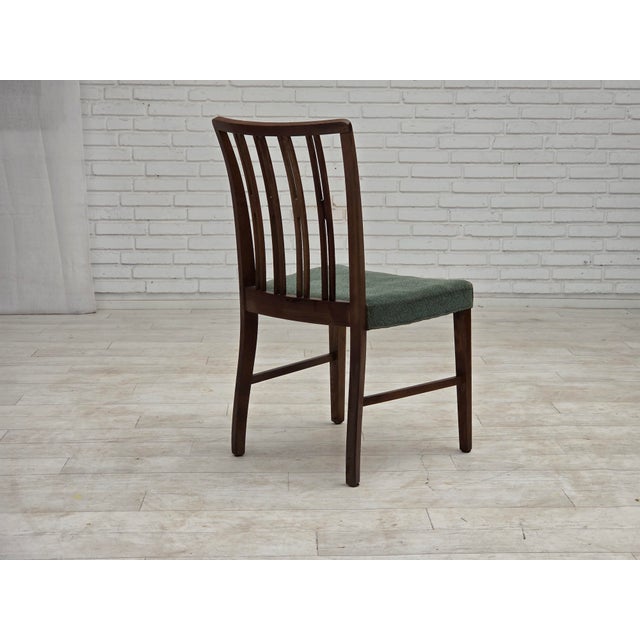 Danish Dining Chairs in Furniture Wool and Oak Wood, 1960s, Set of 6 For Sale - Image 12 of 18