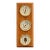 Vintage 1950's/1960's French Multi-Dial Oak Weather Station - Thermometer, Hygrometer & Barometer For Sale