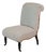 19th Century Napoleon III Scroll Back Slipper Chair, Ready to Upholster For Sale