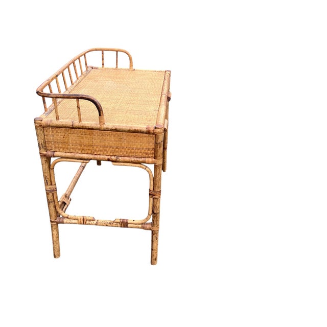Rattan Wicker Desk For Sale - Image 12 of 18