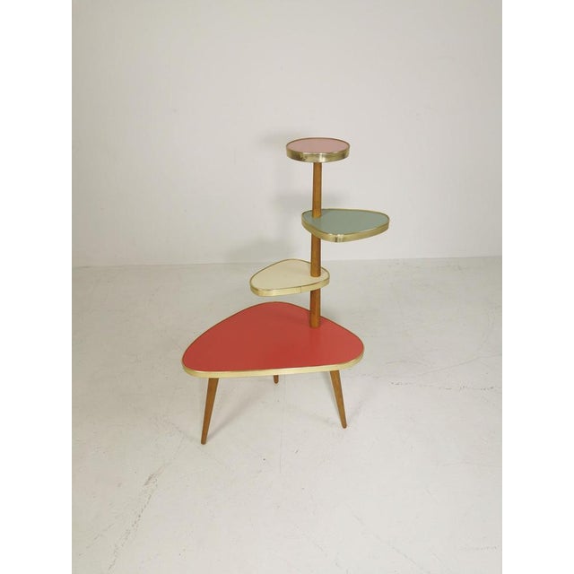 Large German Colorful Plant Stand For Sale - Image 11 of 11