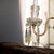 Girandole Table Lamp or Candelabra. 1940's Original Czechoslovakian Crystals With Bulbous Base, Rewired For Sale - Image 4 of 9