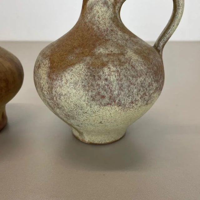 Ceramic Studio Pottery Vase from Hartwig Heyne Ceramics, Germany, 1970s, Set of 2 For Sale - Image 9 of 18
