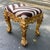 Mid 20th Century Hollywood Regency Giltwood Stool With Figural Carved Legs and Ralph Lauren Zebra Upholstery For Sale In Atlanta - Image 6 of 10