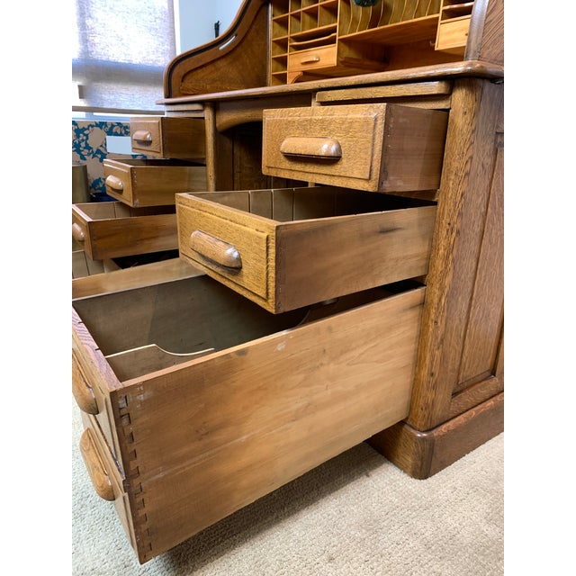 Late 19th Century Rolltop Desk For Sale In Los Angeles - Image 6 of 14