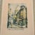 A charming vintage view of Montmartre rendered in a wonderfully subdued palette of sage, blue, ochre and cream. The...