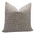 Fabdivine Artisan Block Print Throw Pillow Cover 12x20 Inch Thick Linen-Keri Jaal For Sale