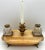 French Gothic Ormolu Cut Glass & Marble/Quartz Double Inkwell For Sale In West Palm - Image 6 of 7