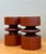 Mid 20th Century Vintage Mid-Century Modern Wood Candle Holders - A Pair For Sale - Image 5 of 12