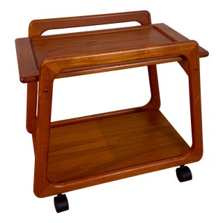 Danish Teak Bar Trolley, 1960s For Sale