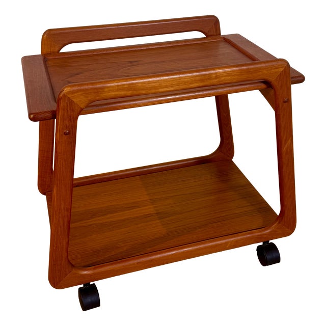 Danish Teak Bar Trolley, 1960s For Sale