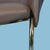 Pair of MCM Brass Arm Chairs For Sale - Image 4 of 5