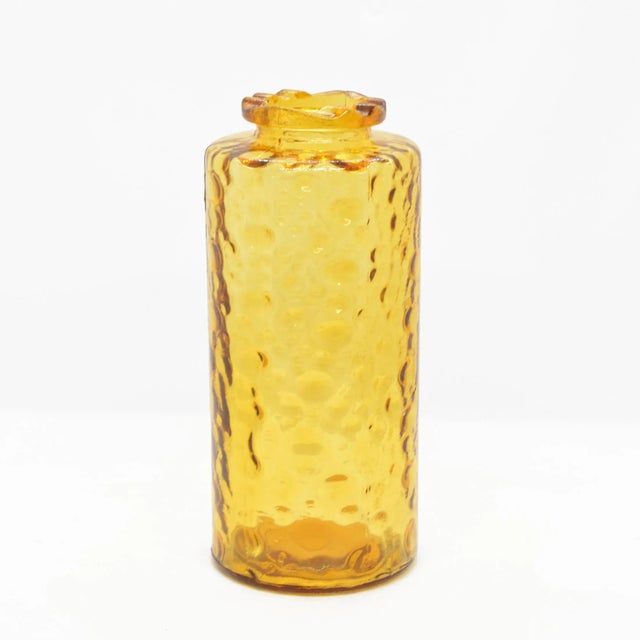 Mid-Century Modern 1970s Honey Glass Vase, Hirschberg, Germany For Sale - Image 3 of 7