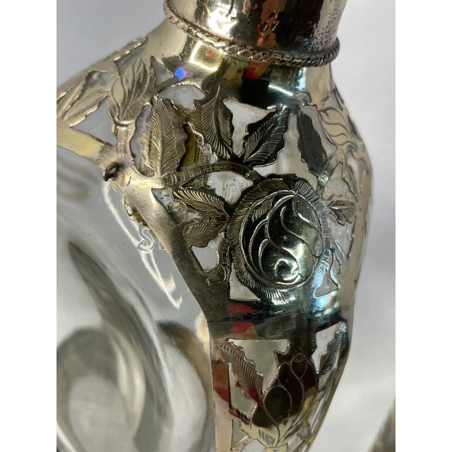 1970s 1970s Haig & Haig Whiskey Decanter Shot Glasses Sterling Set- 12 Pieces For Sale - Image 5 of 9