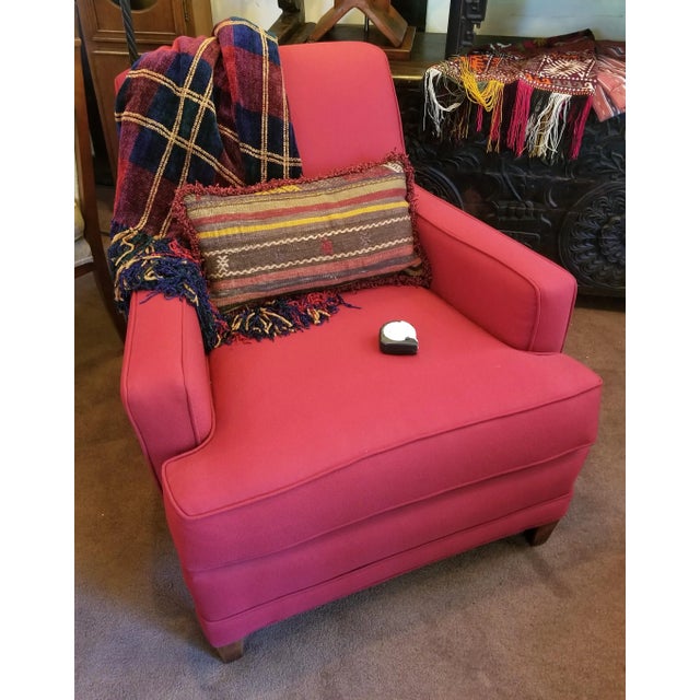 1970s Vintage Red Lounge Chair For Sale In Chicago - Image 6 of 8