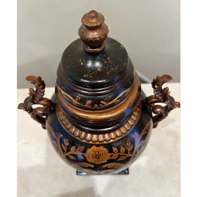 Grecian Style Urn With Lid For Sale - Image 9 of 12