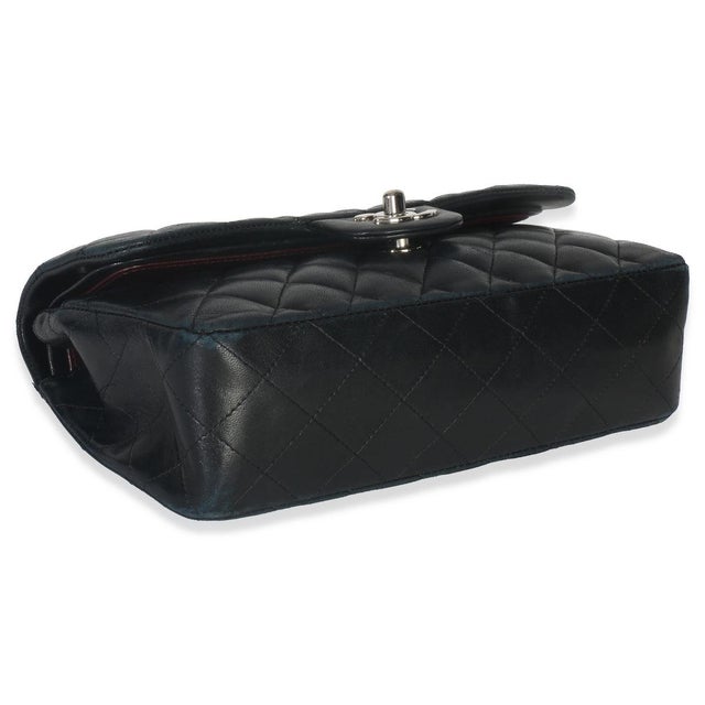 Black Quilted Lambskin Small Classic Double Flap Bag For Sale In New York - Image 6 of 9
