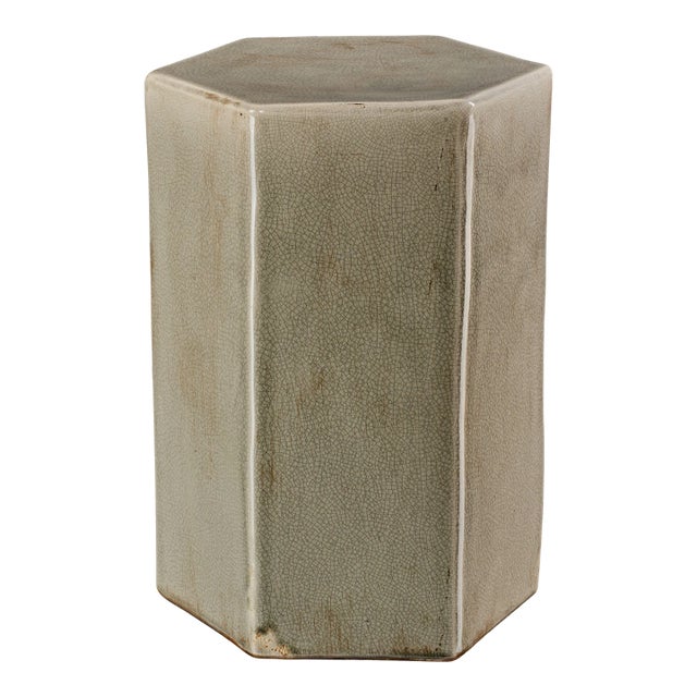Jamie Young Porto Side Table in Grey, Small For Sale