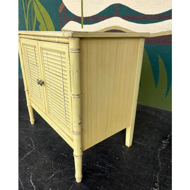 Henry Link Bali Hai signature style with their faux bamboo, slatted doors, and resilient laminate tops. These always look...