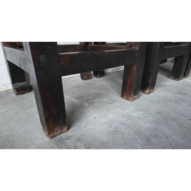 Vintage Spanish Colonial Hacienda Style Leather Bar Stools - Set of 5 For Sale - Image 10 of 10