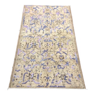 Vintage Pompom Design Turkish Anatolian Rug For Sale