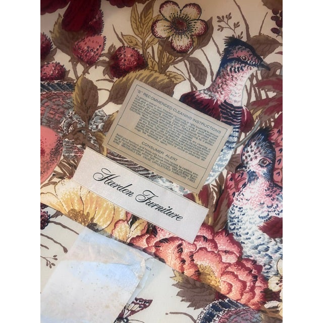 Wood Vintage English Country Style Botanical Chintz Sofa For Sale - Image 7 of 7