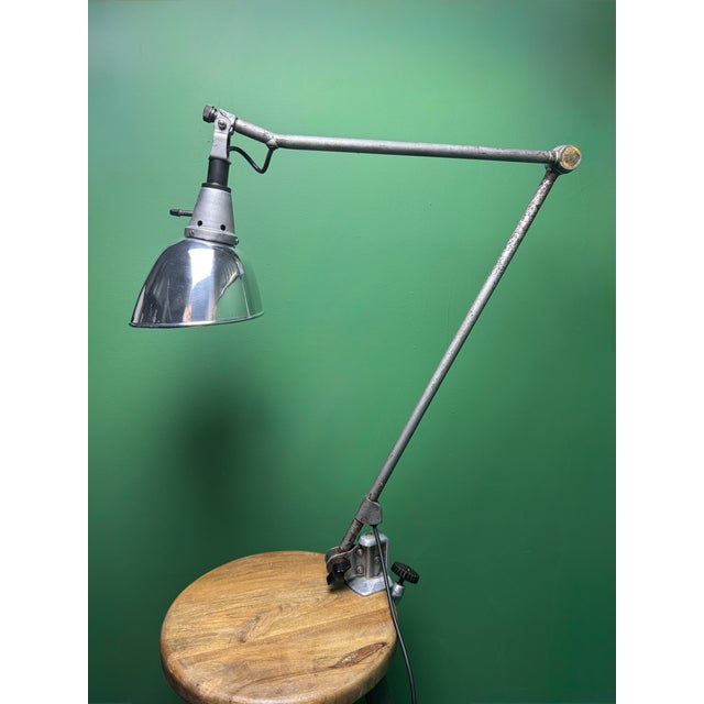 Silver Task Lamp by Curt Fischer for Midgard, 1940s For Sale - Image 8 of 10