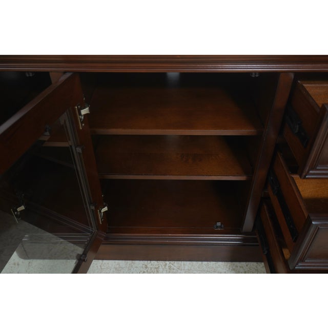 Cherry Tv Media Cabinet W. Glass Doors For Sale In Philadelphia - Image 6 of 18