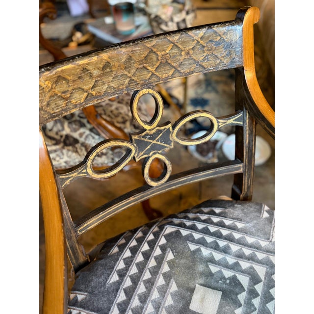Mid 19th Century 19th Century English Regency Painted Chair For Sale - Image 5 of 6