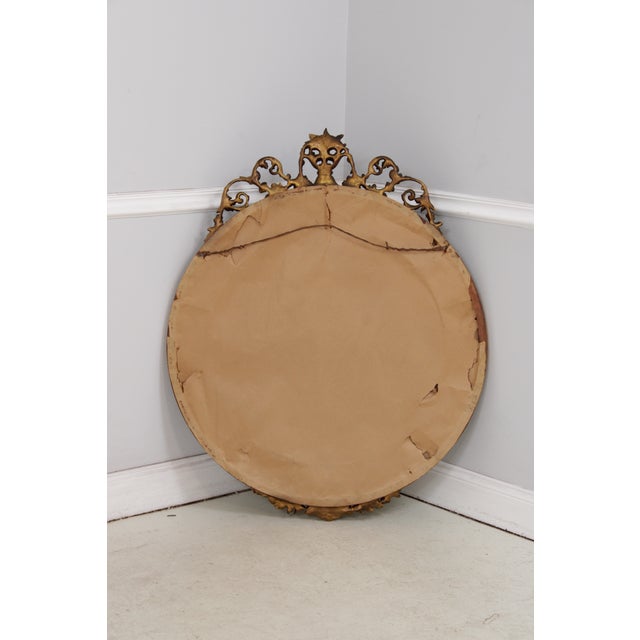Vintage 1930s Louis XVI Style Parcel Gilt Mirror For Sale - Image 15 of 16