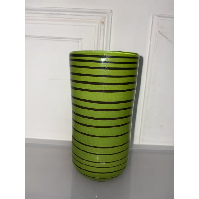 Murano glass vase from the 1970s, height 22 cm, width 16 cm, depth 11 cm