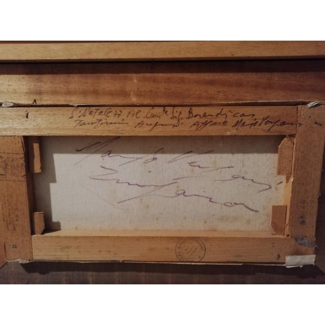 Mario Vergani, Portrait of a Gypsy, 1970s, Oil on Canvas For Sale - Image 4 of 8