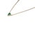 18k Yellow Gold Pear Cut Zambian Emerald Solitaire Birthstone Necklace Everday Wear For Sale - Image 4 of 13