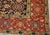 Red Quatrefoil Rosette Herati Pattern in a Navy Blue Ground Antique Persian Joshaghan Rug For Sale - Image 4 of 7