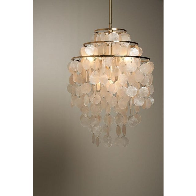 1970s FUN 1 DM Shell Pendant Light by Verner Panton for S.A. Madrid, Spain, 1970s For Sale - Image 5 of 11