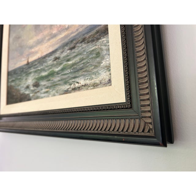 Early 20th Century British Maritime Artwork by a.j. Gray, Signed O, Seascape Oil Painting For Sale - Image 9 of 12