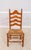 Set of 4 Maple Rush Seat Ladder Back Chairs For Sale - Image 4 of 18