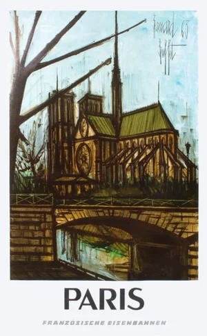 1967 Bernard Buffet (After) Paris Poster
