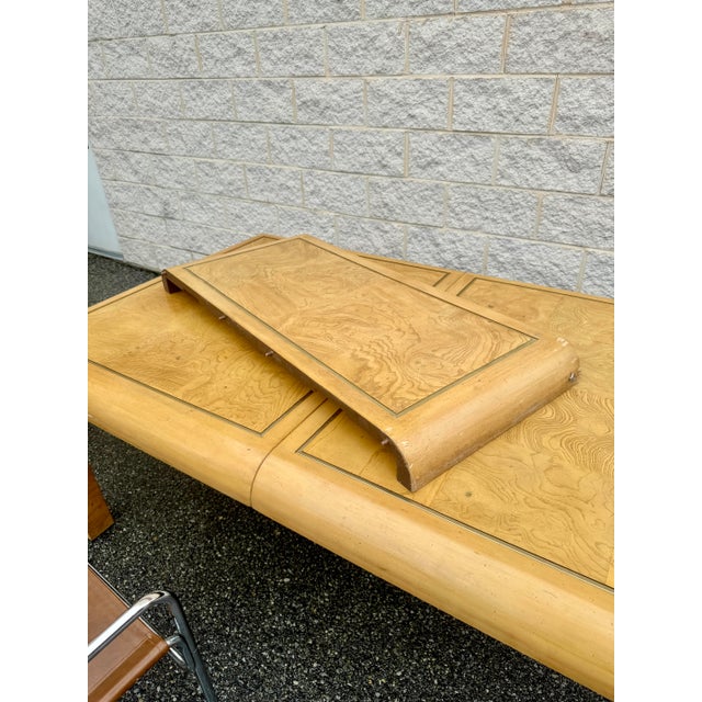 Mid- Century American of Martinsville Parsons Dining Table With Leaf For Sale - Image 9 of 12