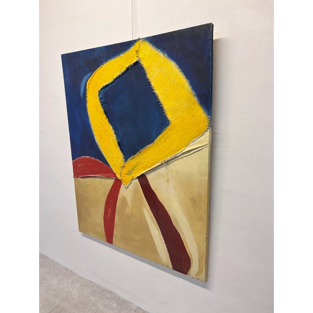 Contemporary Contemporary Mixed Media Painting on Canvas by Martha Enzmann, 2002 For Sale - Image 3 of 13