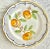 Gumps Mid 20th Century Gump’s Vintage Italian Hand Painted Scalloped Stoneware Fruit Plates- a Set For Sale - Image 4 of 9