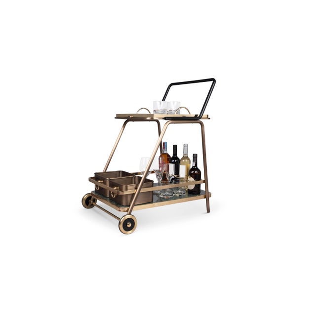 Not Yet Made - Made To Order Decatur Bar Cart by Porus Studio For Sale - Image 5 of 12