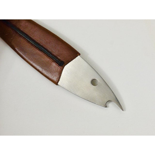 Mid-Century Austrian Fish Bottle Opener in Leather by Carl Auböck for Amboss, 1960s For Sale - Image 6 of 16