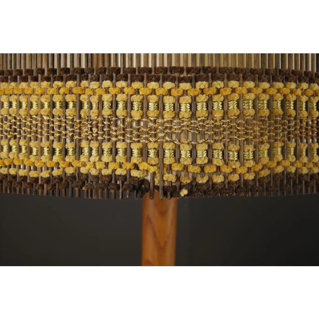 Sienna Maria Kipp Vintage Woven Fiber Lampshade in Amber, Gold, and Burnt Sienna, 1960s For Sale - Image 8 of 10