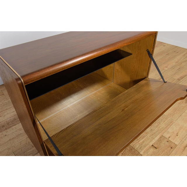 Wood Mid-Century Model U391 Bar Cabinet by Bohumil Landsman for Jitona, Former Czechoslovakia, 1960s For Sale - Image 7 of 15