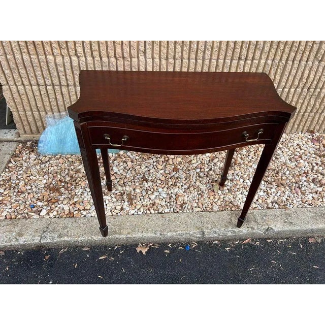 Brown Early 20th Century Antique Federal Style Mahogany Game Table. For Sale - Image 8 of 11